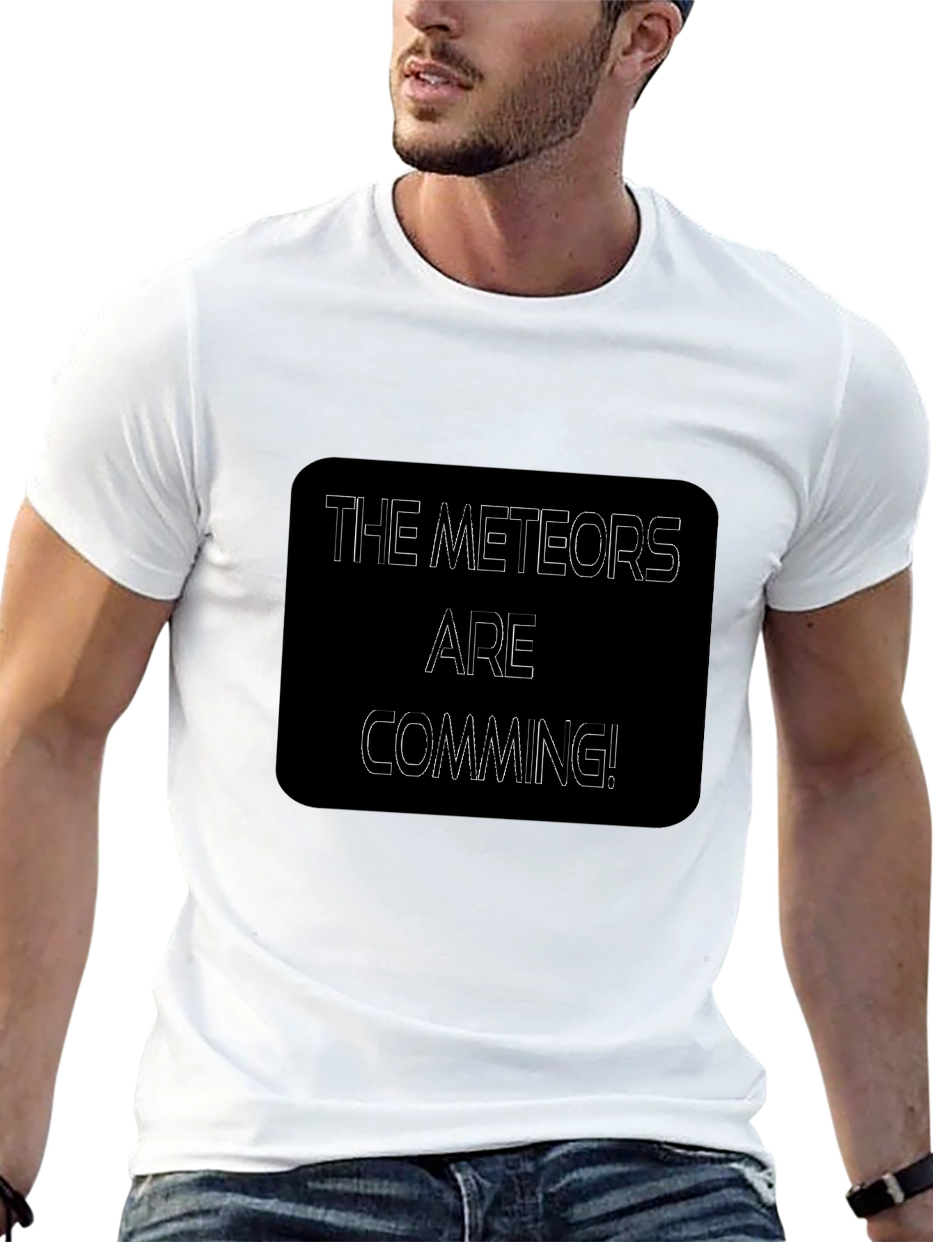 The Meteors Are Coming Black T-Shirt