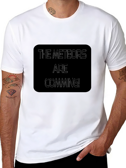 The Meteors Are Coming Black T-Shirt