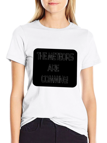 The Meteors Are Coming Black T-Shirt