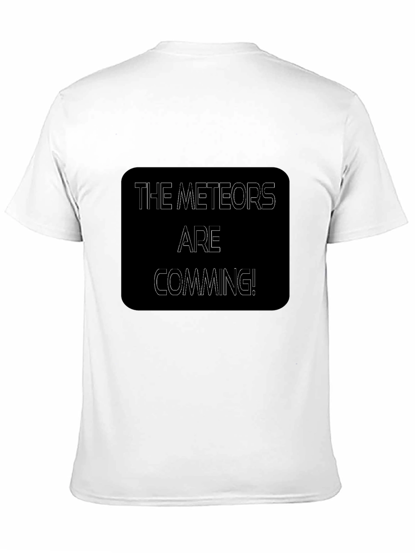 The Meteors Are Coming Black T-Shirt