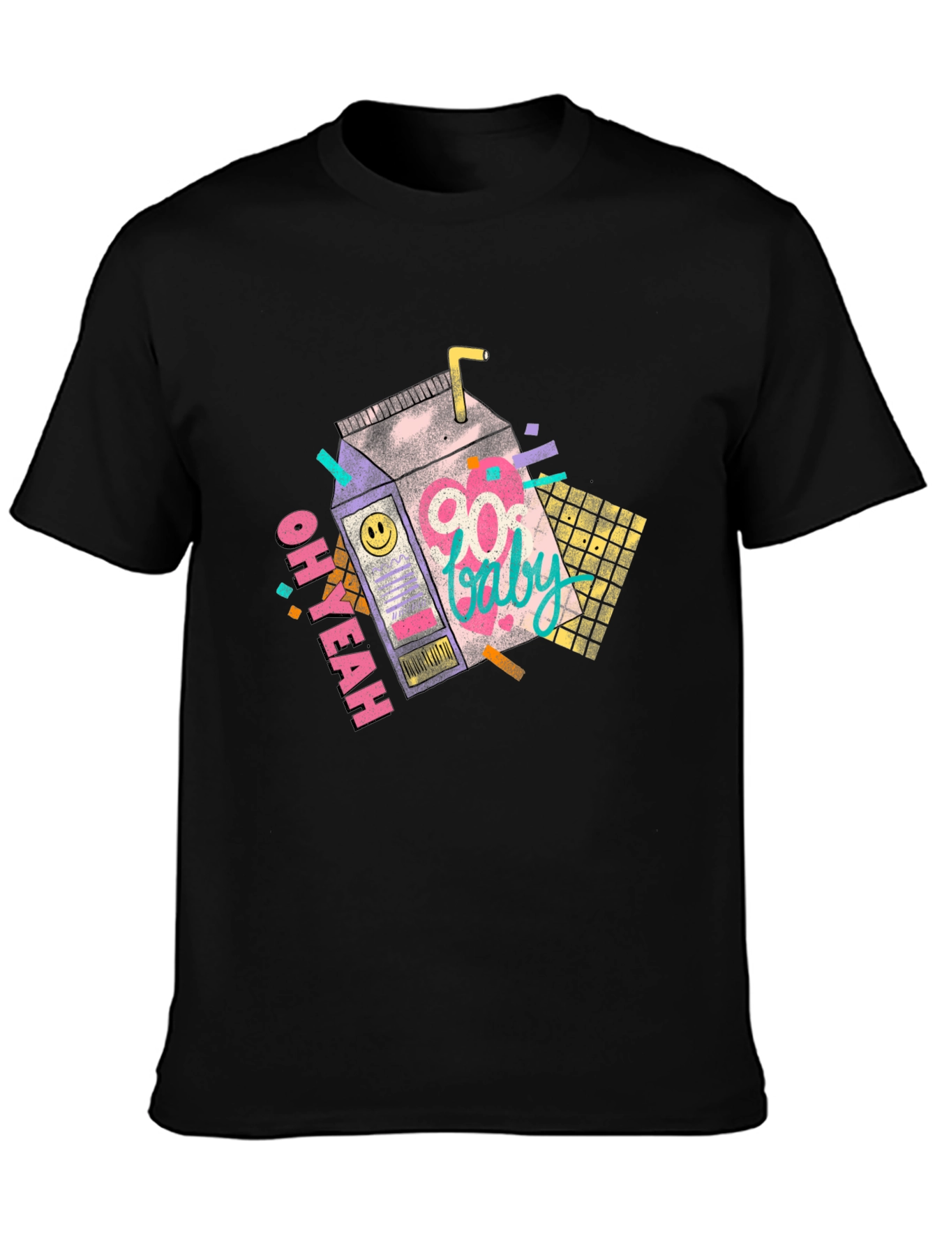 Retro 90s Baby Black T-Shirt
