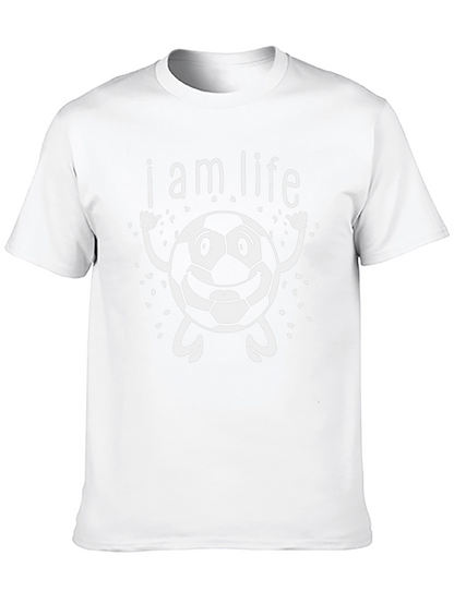 Soccer Ball Graphic T-Shirt - I am Life