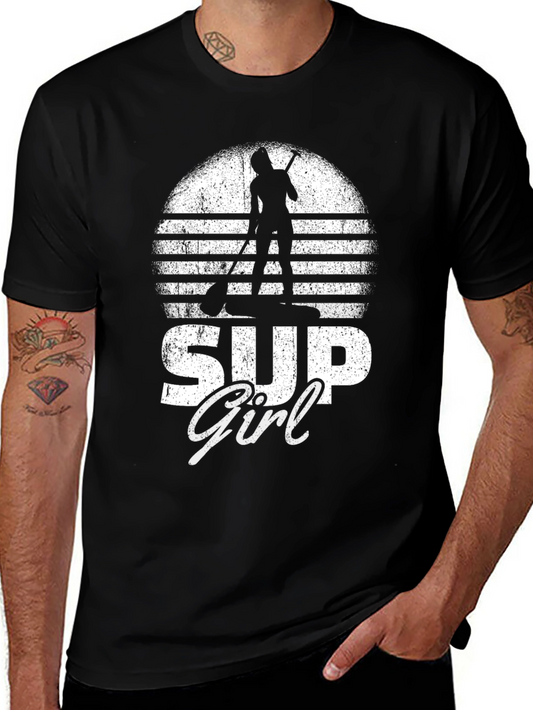 SUP Girl Graphic Tee - Stand Up Paddle Board Shirt