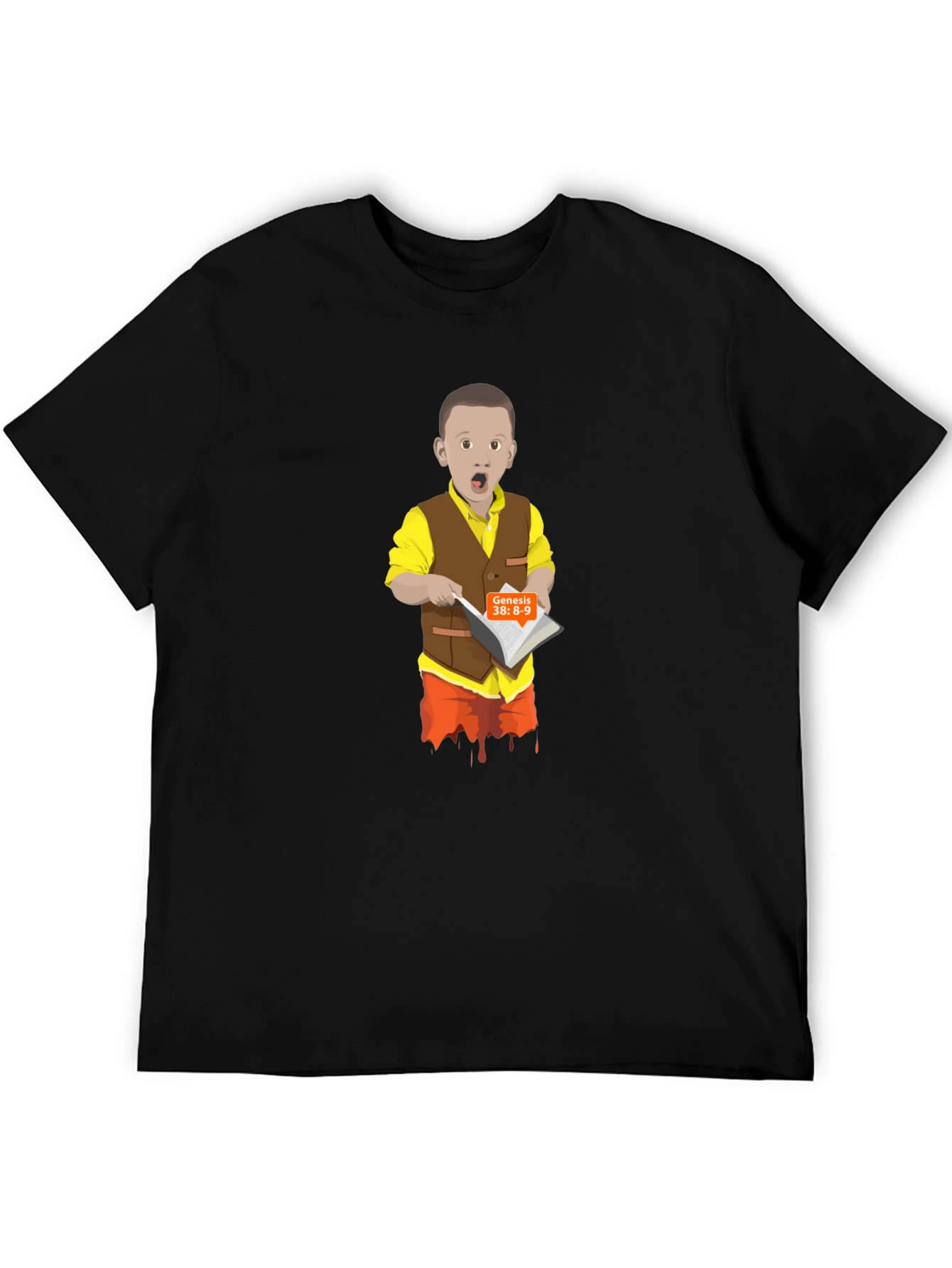 Cartoon Boy Reading T-Shirt