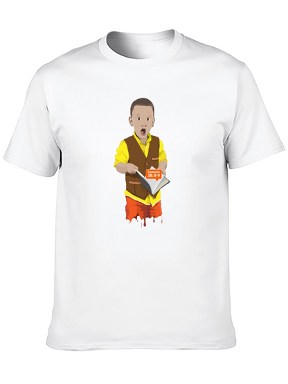 Cartoon Boy Reading T-Shirt