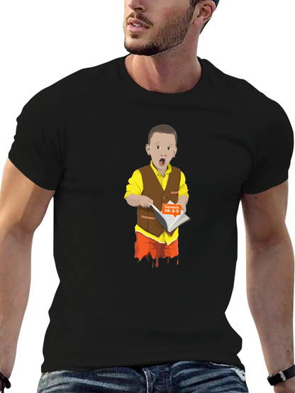 Cartoon Boy Reading T-Shirt