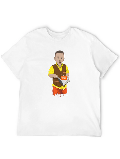 Cartoon Boy Reading T-Shirt