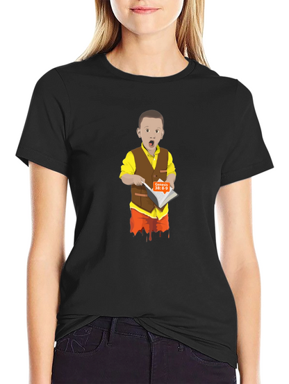 Cartoon Boy Reading T-Shirt