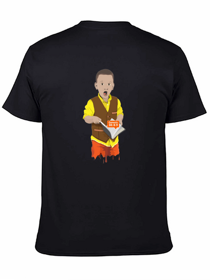 Cartoon Boy Reading T-Shirt
