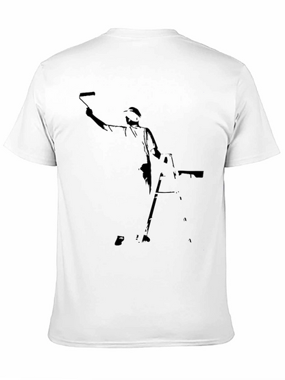 Painter Silhouette Black T-Shirt