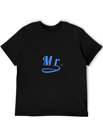 Mr. Graphic Black T-Shirt - Casual Comfort