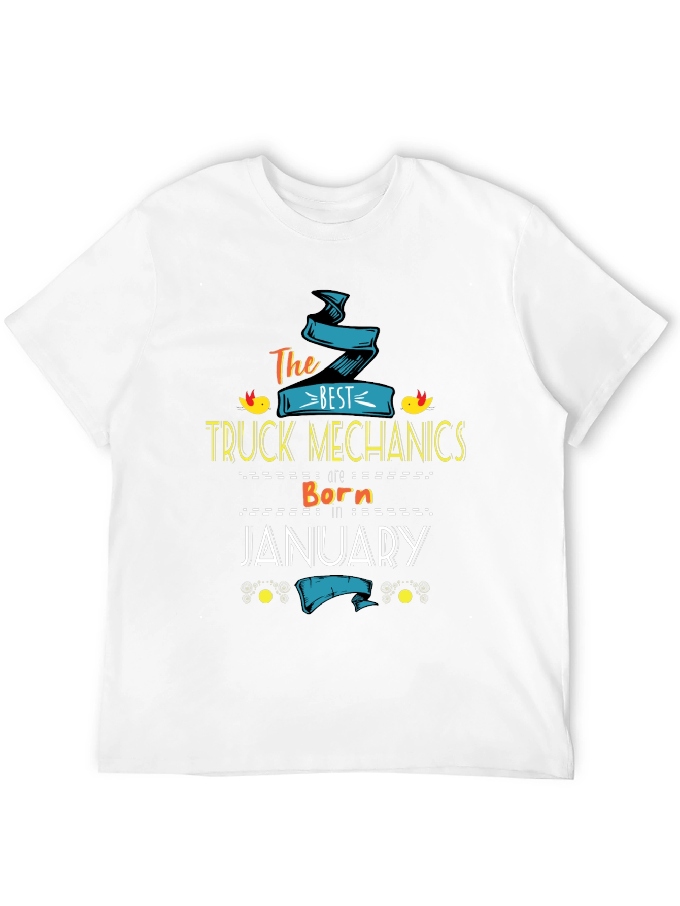 Best Truck Mechanics Born In January T-Shirt