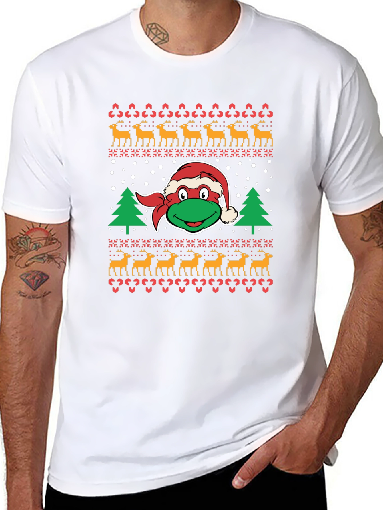 TMNT Ugly Christmas Sweater T-Shirt