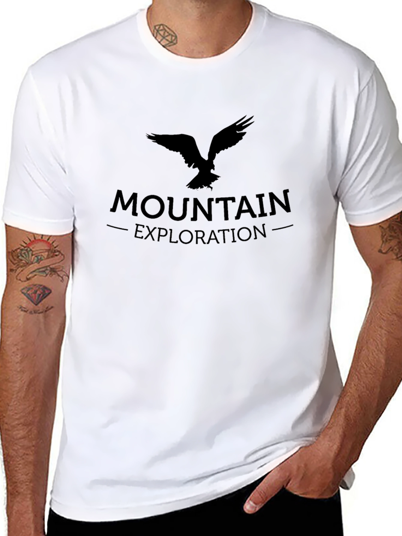 Mountain Exploration Black T-Shirt