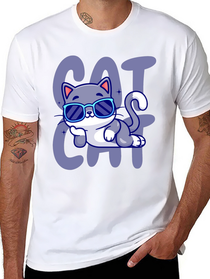 Cool Cat Cartoon T-Shirt