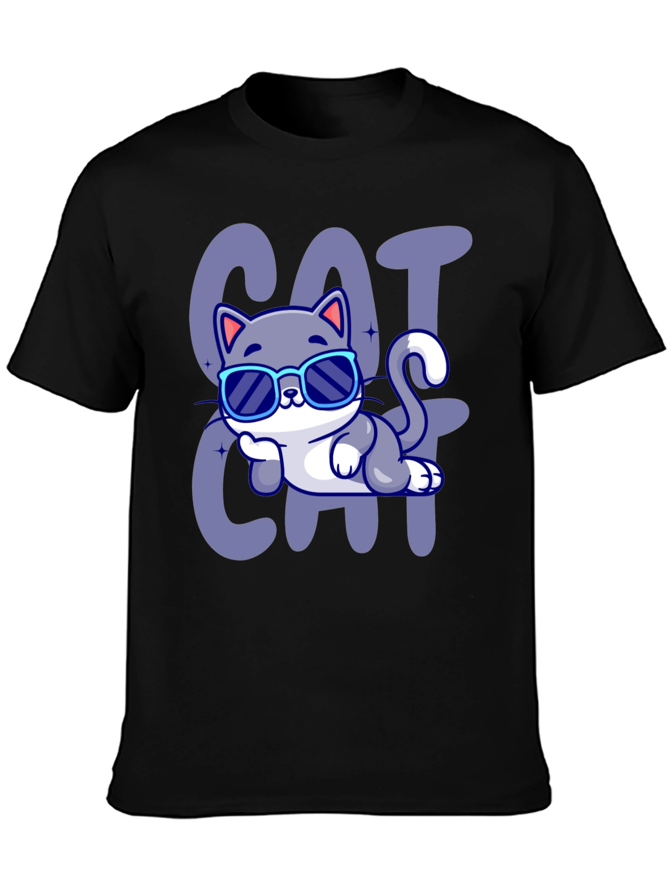 Cool Cat Cartoon T-Shirt