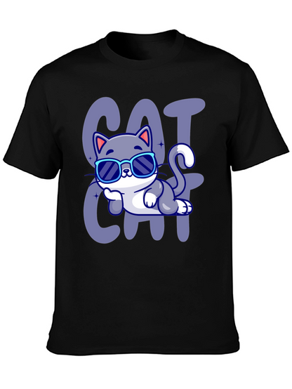 Cool Cat Cartoon T-Shirt