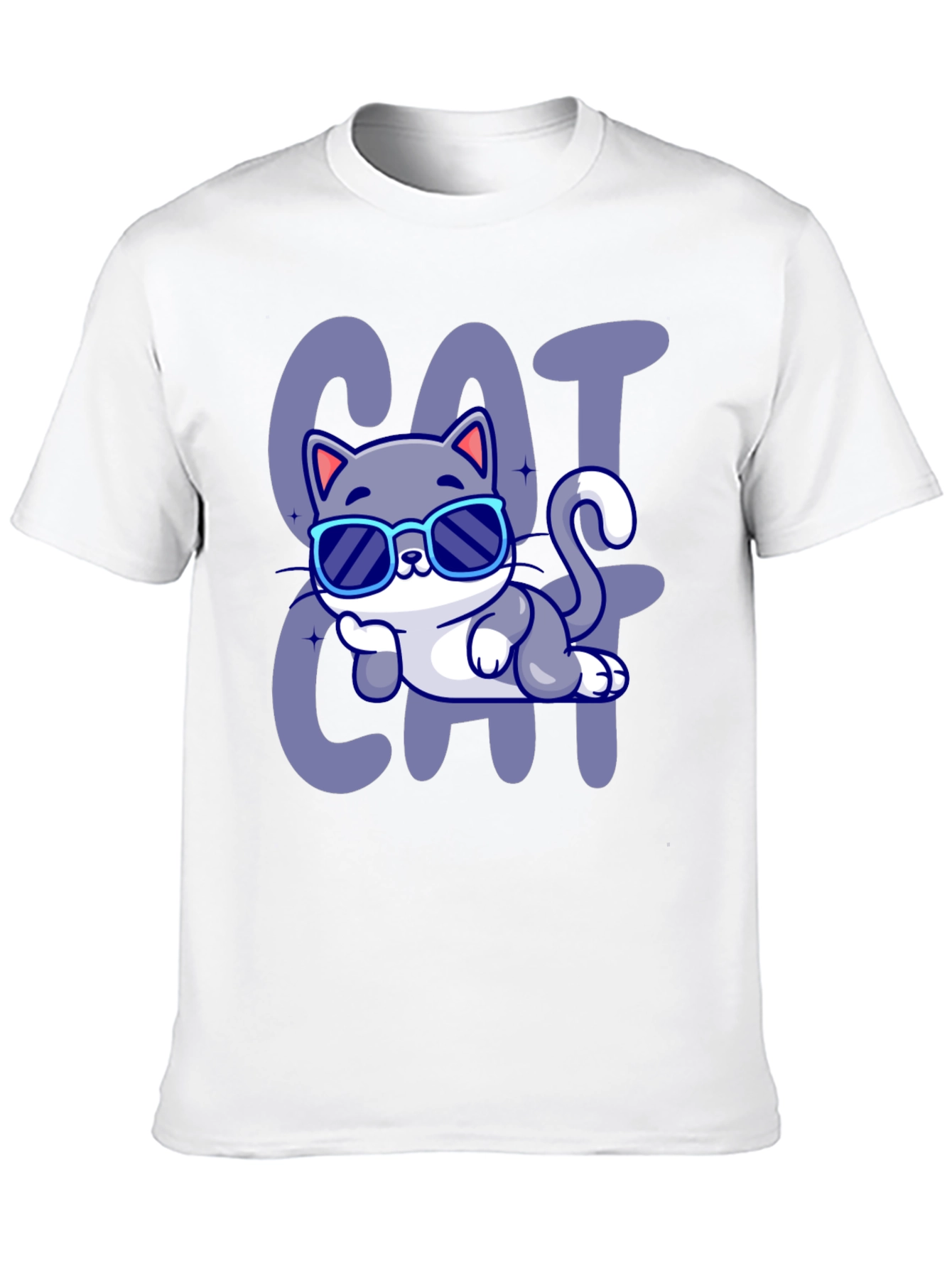 Cool Cat Cartoon T-Shirt