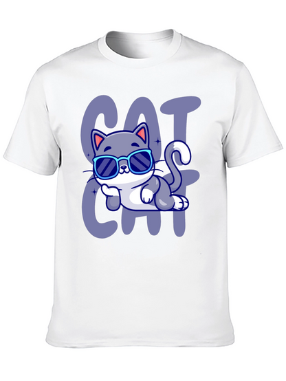 Cool Cat Cartoon T-Shirt