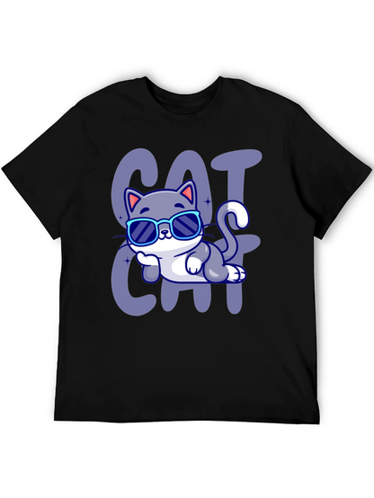 Cool Cat Cartoon T-Shirt
