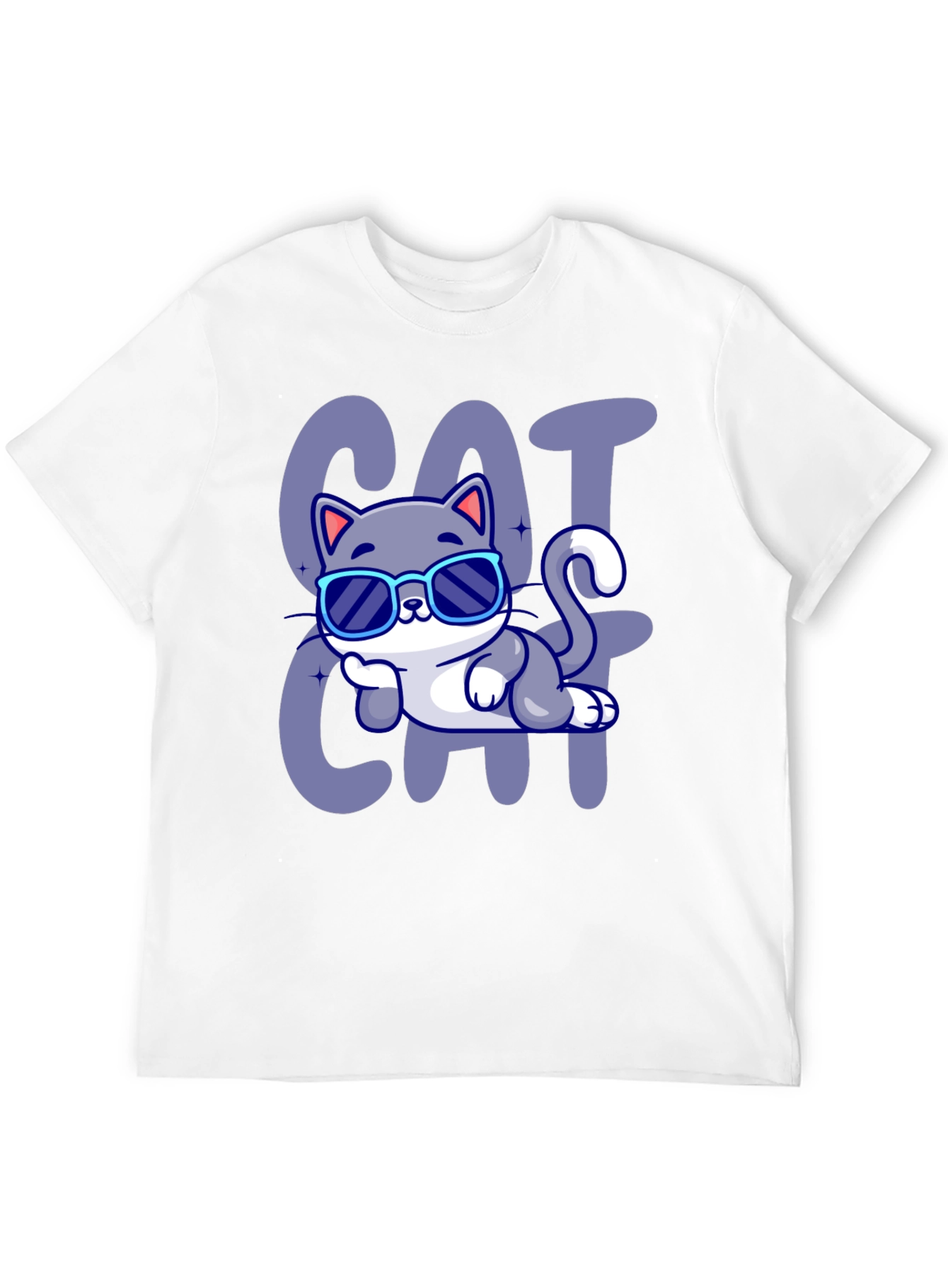 Cool Cat Cartoon T-Shirt