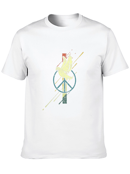 Dove & Peace Sign Graphic Tee