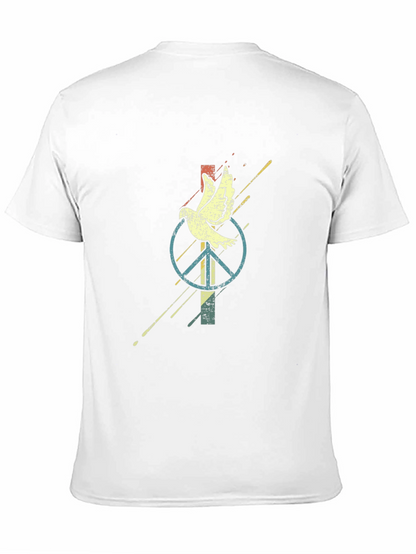 Dove & Peace Sign Graphic Tee