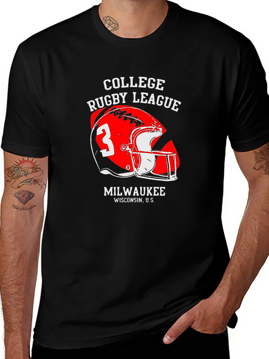 College Rugby League Graphic T-Shirt