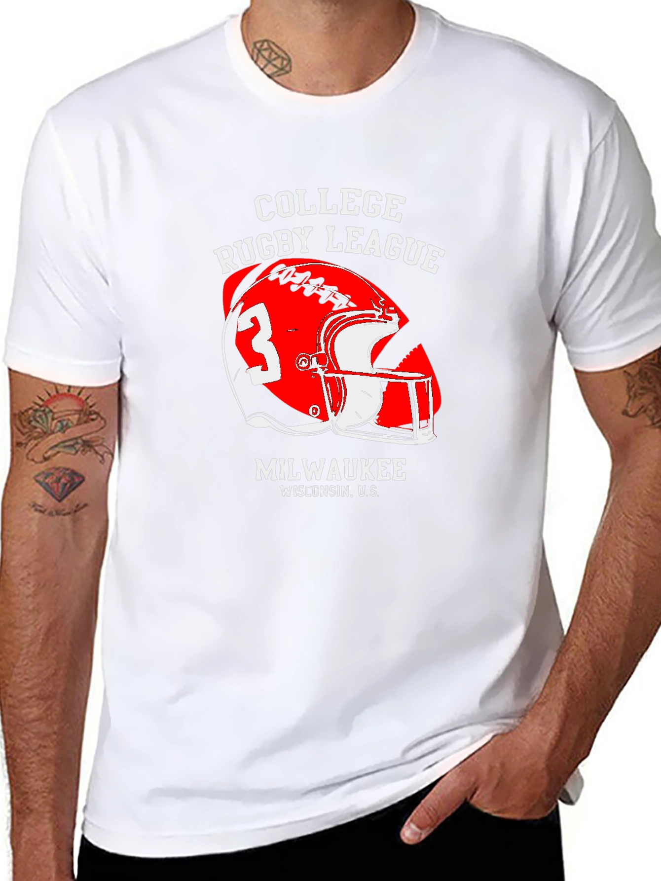 College Rugby League Graphic T-Shirt