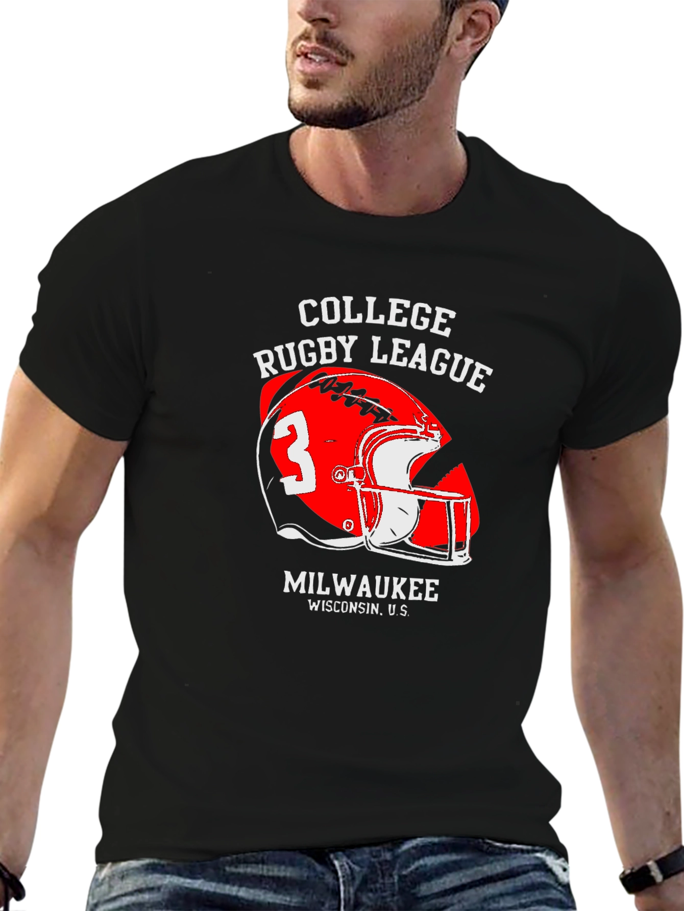 College Rugby League Graphic T-Shirt
