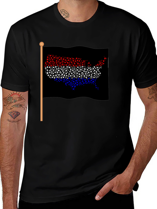 USA Flag Patriotic Star T-Shirt