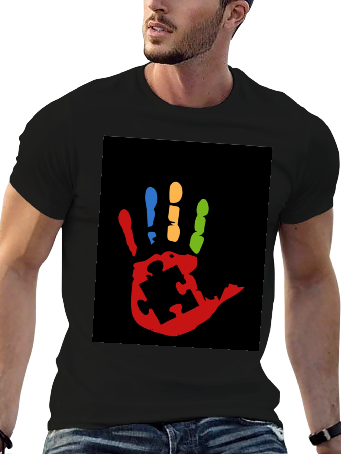Autism Awareness Hand Print T-Shirt