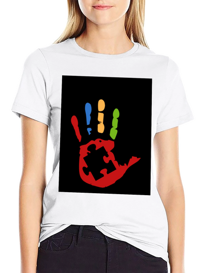 Autism Awareness Hand Print T-Shirt