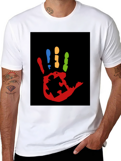 Autism Awareness Hand Print T-Shirt
