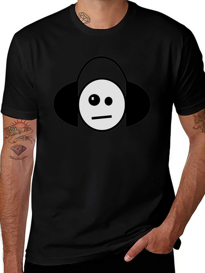 Cool DJ Emoji Black T-Shirt
