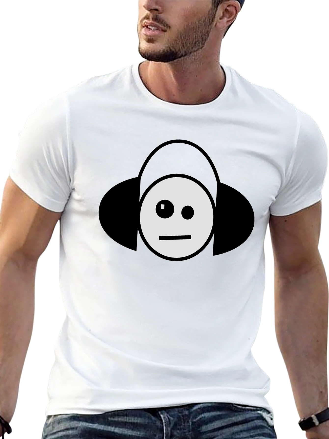 Cool DJ Emoji Black T-Shirt