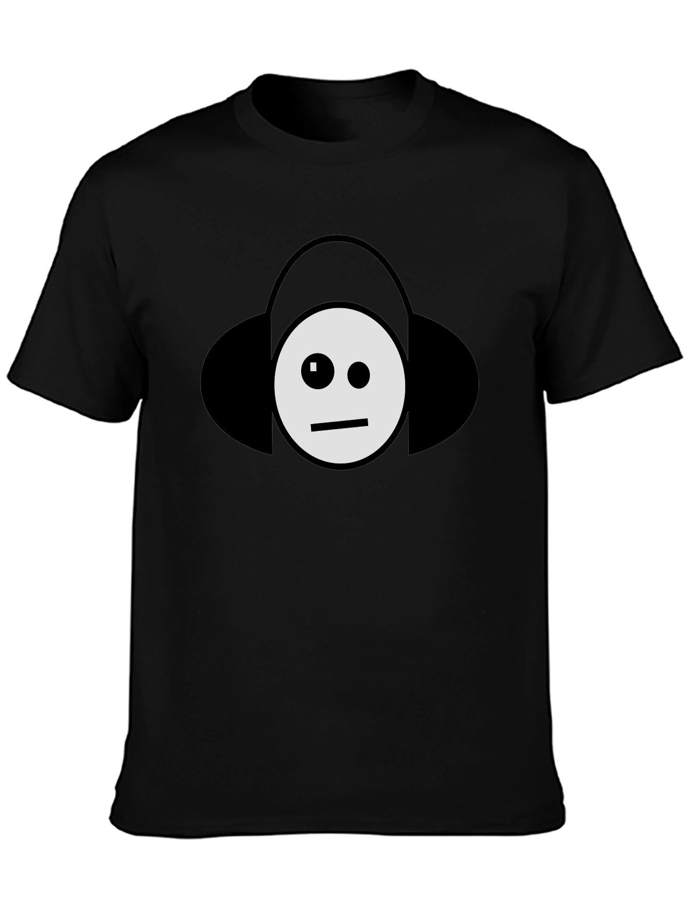 Cool DJ Emoji Black T-Shirt