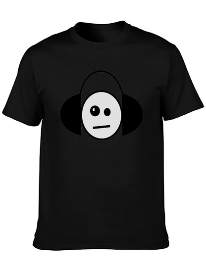 Cool DJ Emoji Black T-Shirt