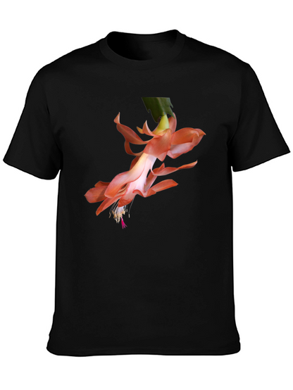 Floral Graphic Tee - Black Casual Shirt