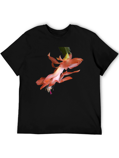 Floral Graphic Tee - Black Casual Shirt