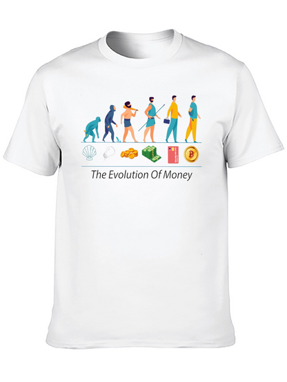 Evolution of Money T-Shirt - Crypto Bitcoin