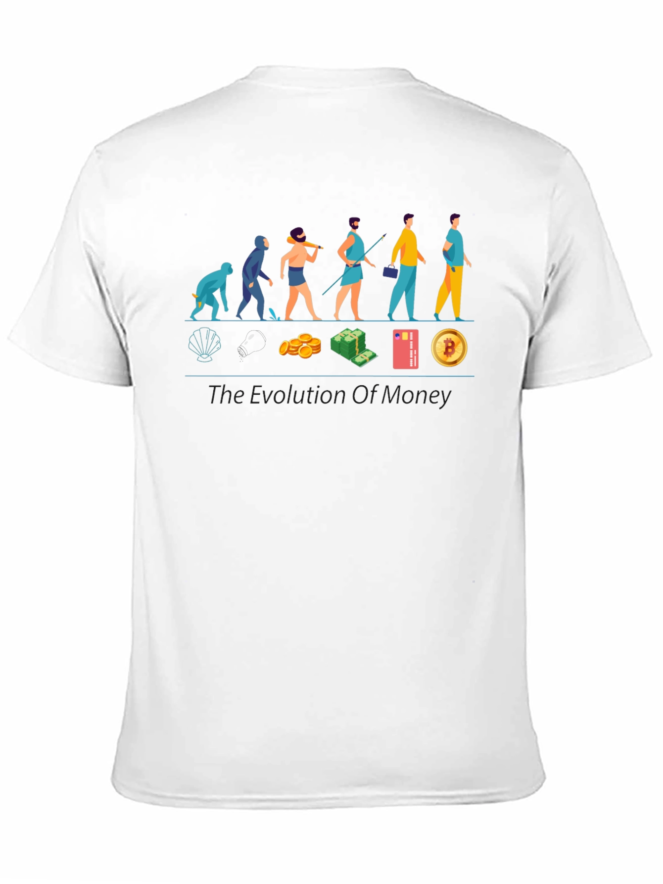 Evolution of Money T-Shirt - Crypto Bitcoin