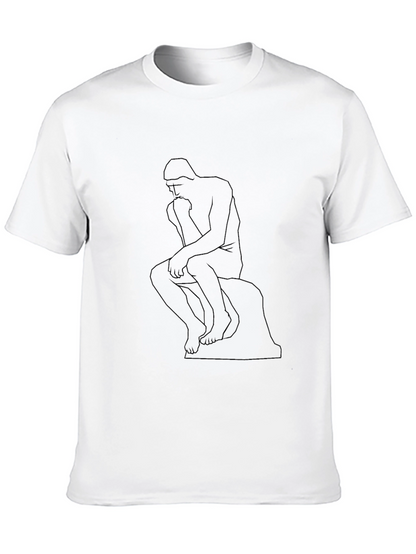 The Thinker Graphic Tee - Premium Comfort