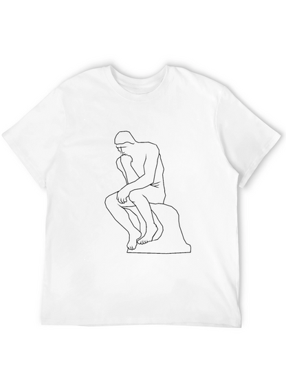 The Thinker Graphic Tee - Premium Comfort