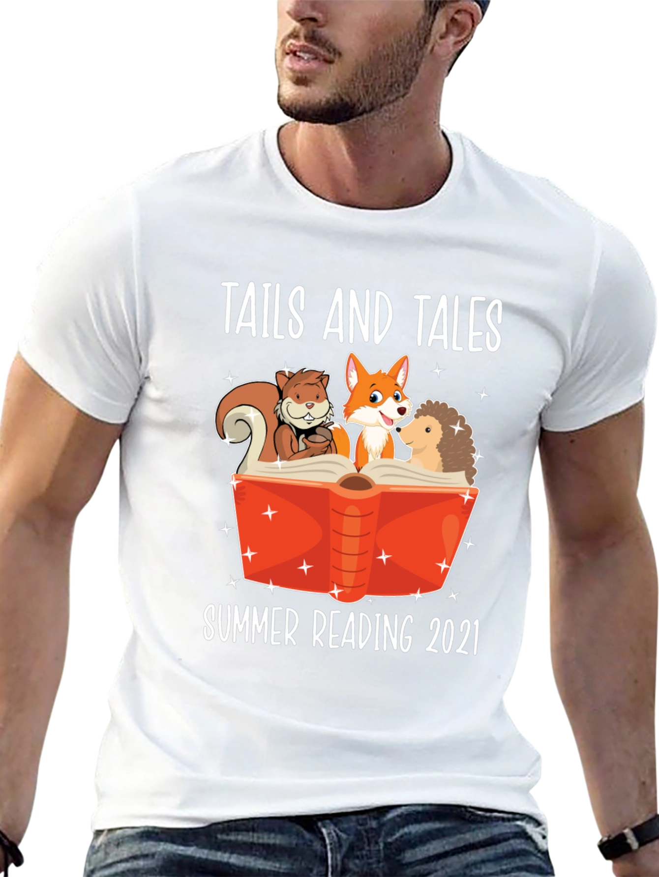 Tails and Tales Summer Reading 2021 T-Shirt