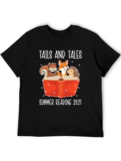 Tails and Tales Summer Reading 2021 T-Shirt