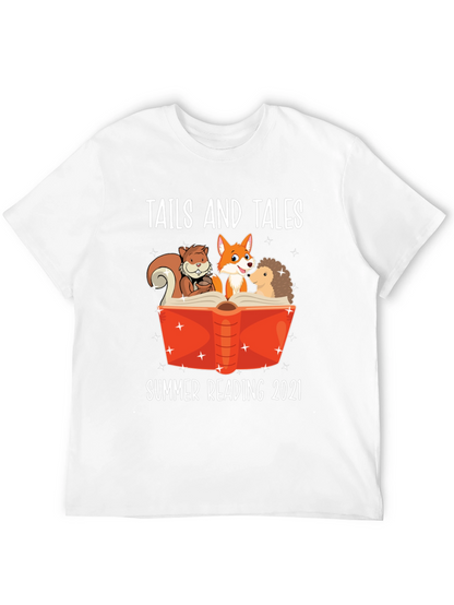 Tails and Tales Summer Reading 2021 T-Shirt