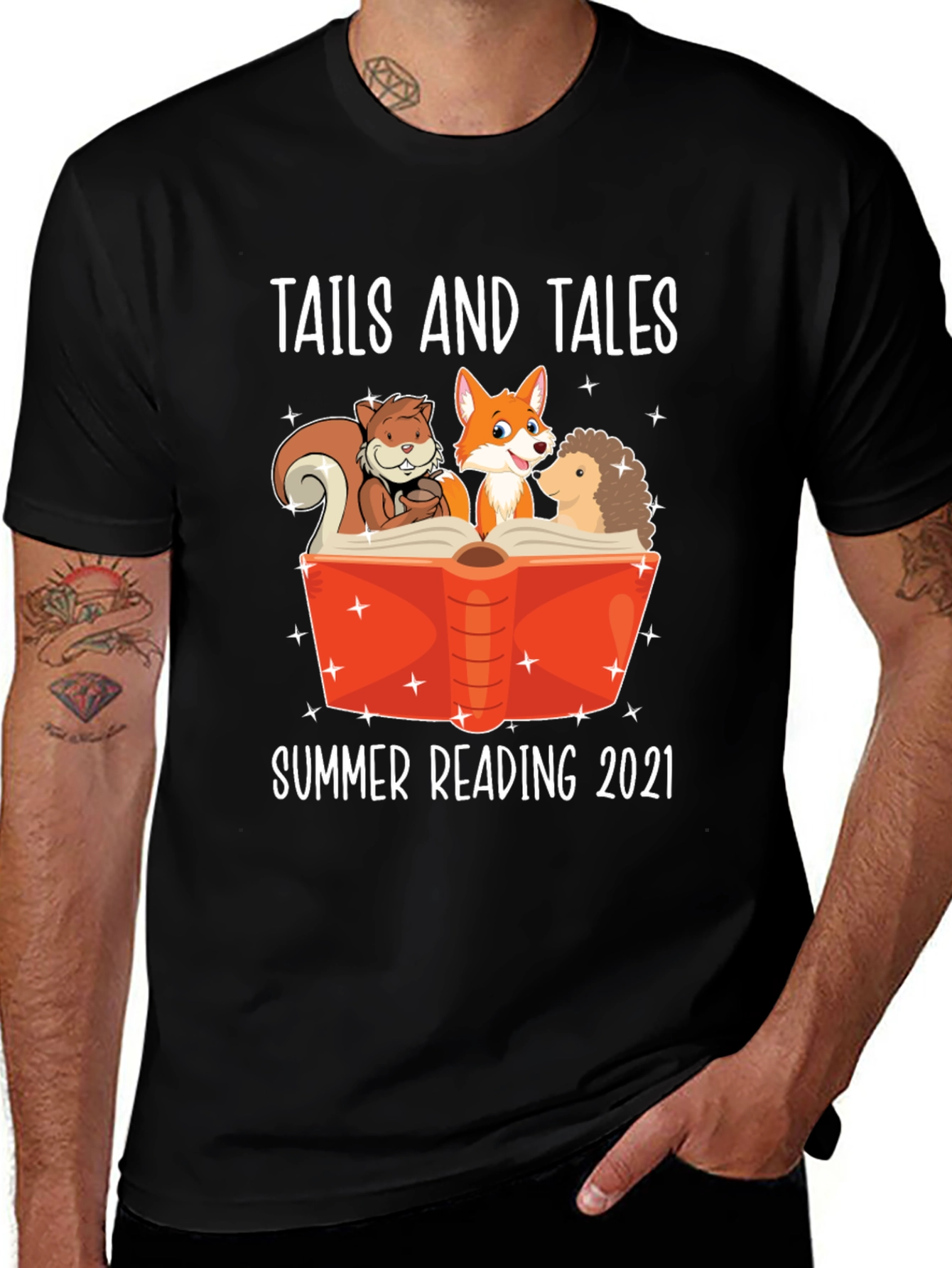 Tails and Tales Summer Reading 2021 T-Shirt
