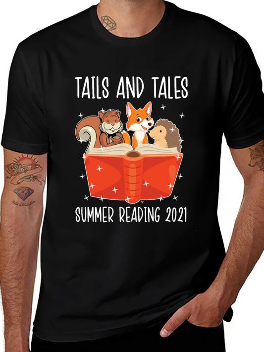 Tails and Tales Summer Reading 2021 T-Shirt