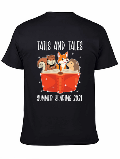 Tails and Tales Summer Reading 2021 T-Shirt